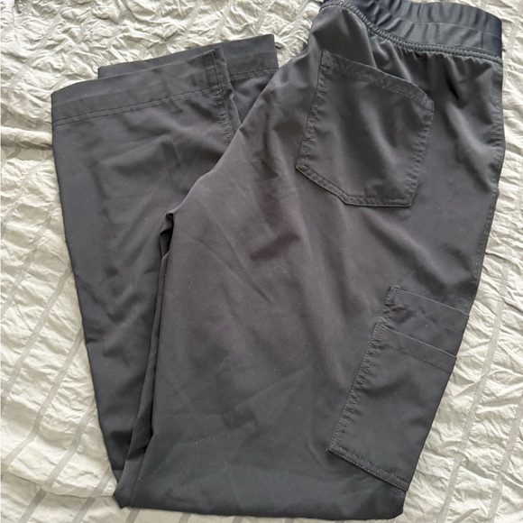 5/$25 black Straight-Leg Scrub Pants - Picture 3 of 3